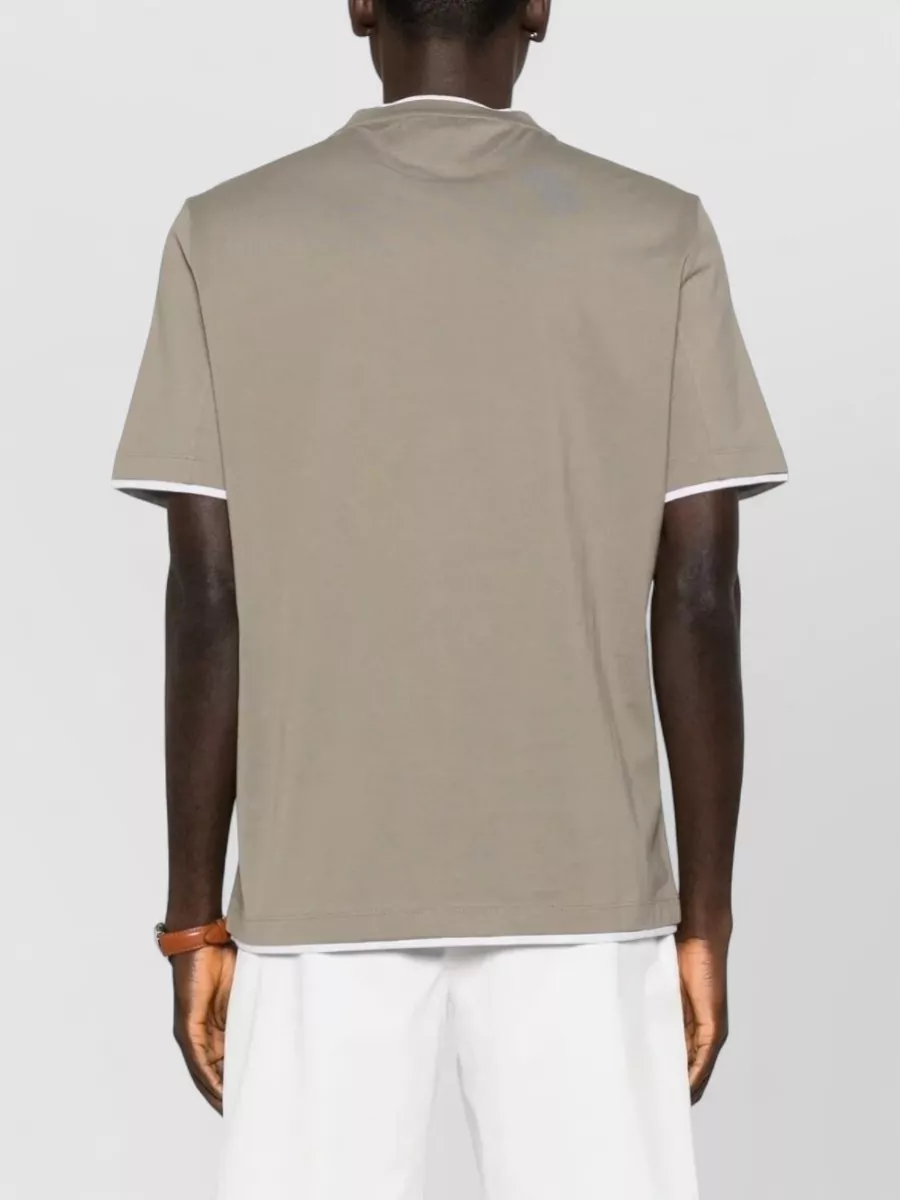 Brunello Cucinelli Crew Neck Short Sleeve T-Shirt