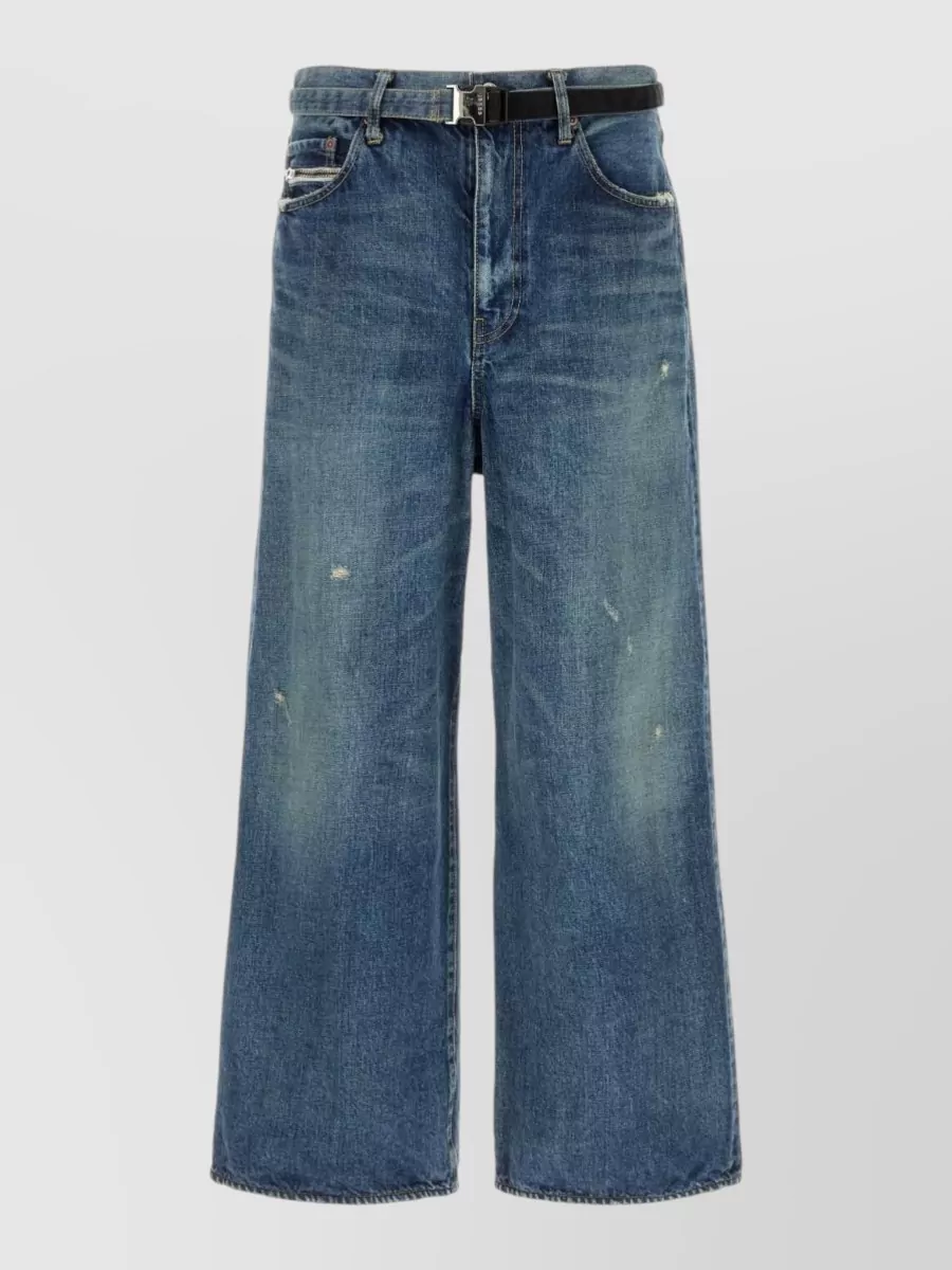 Sacai Denim Wide-Leg Trousers