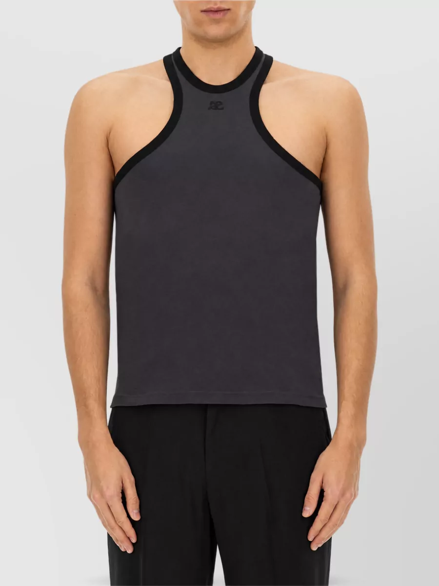 Courrèges Cotton Swim Top