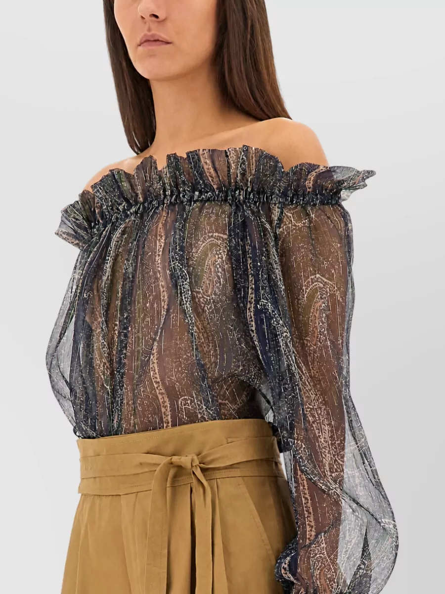 Saint Laurent Lurex Silk Blouse
