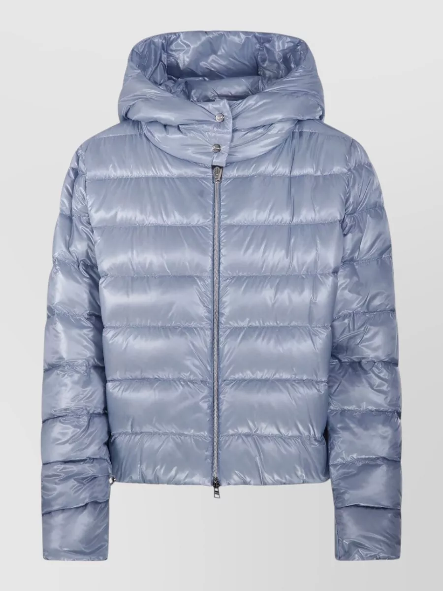 Herno down hooded quilted puffer jacket