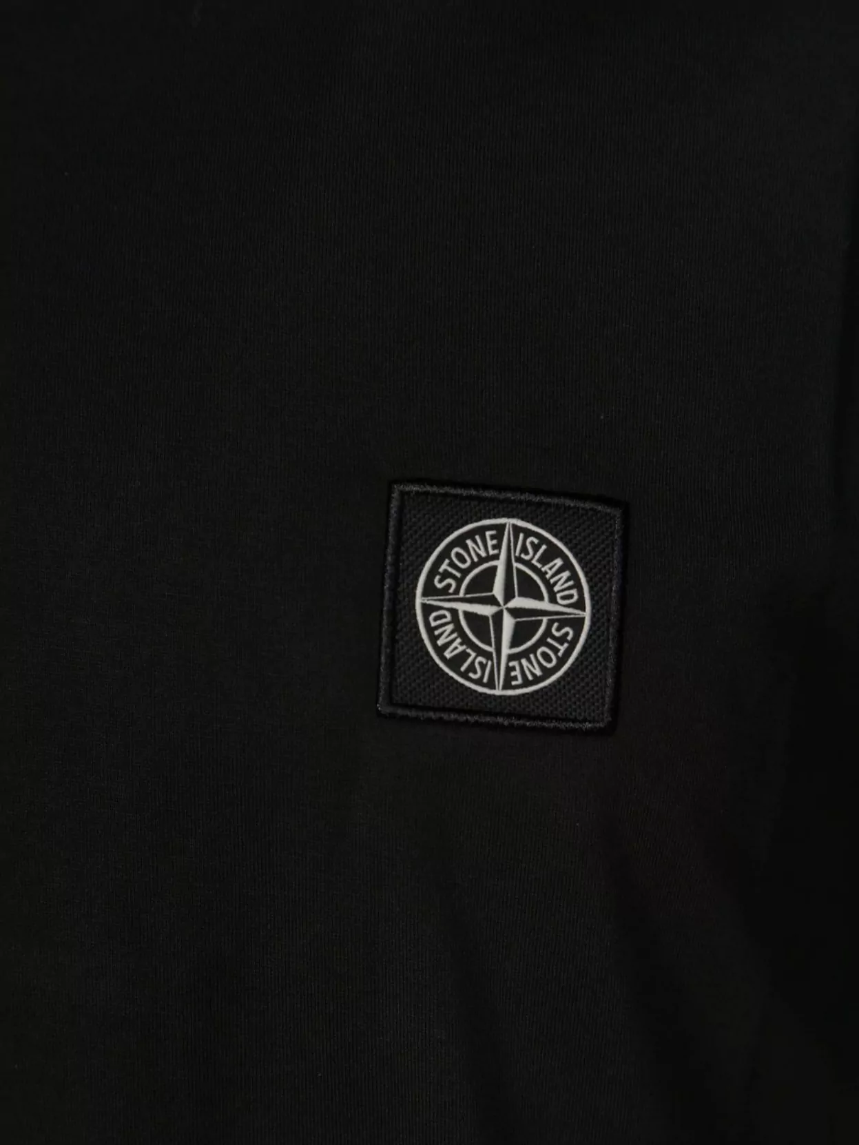 Stone Island Logo Patch T-shirt In Black