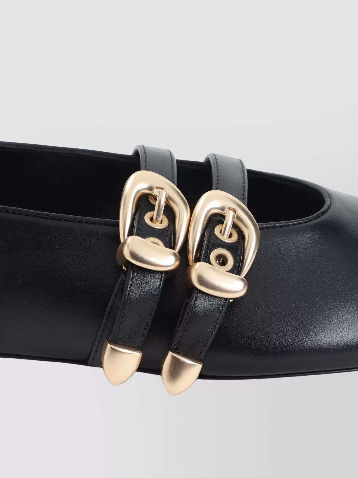 Stuart Weitzman Maven Double Buckle Ballerina