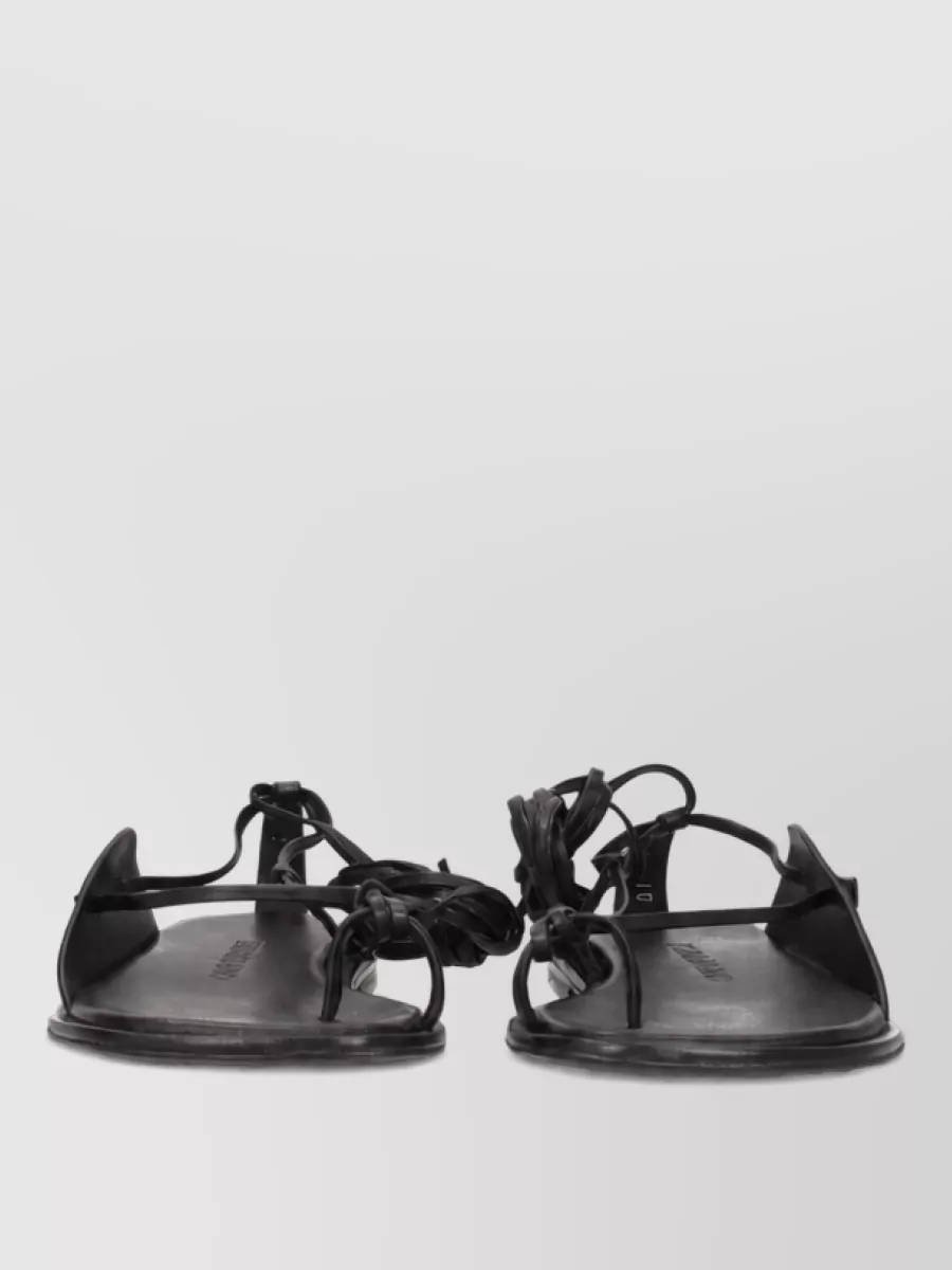 Ferragamo leather thong sandals