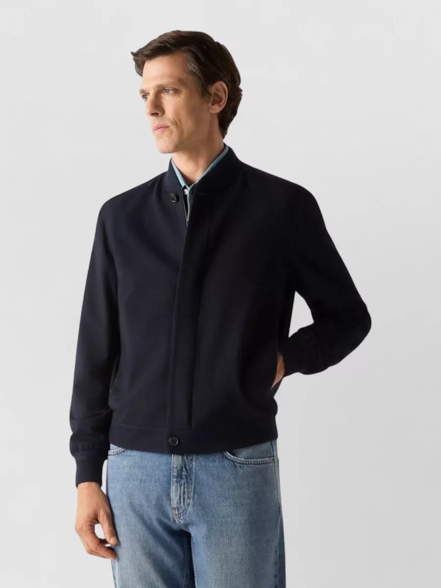 Zegna Cashmere Regular-Fit Bomber Jacket