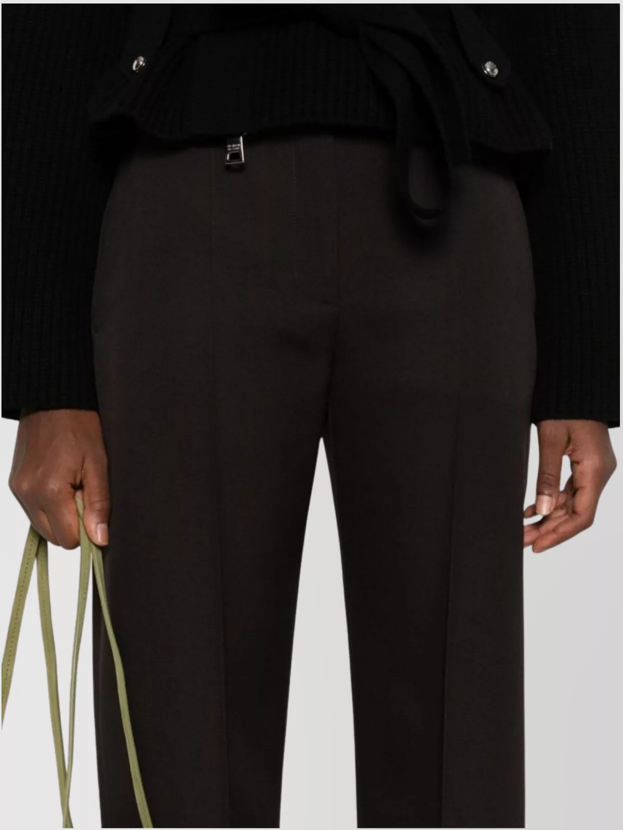 Alexander Mcqueen Wool Trousers With Front Pleats And Pockets
