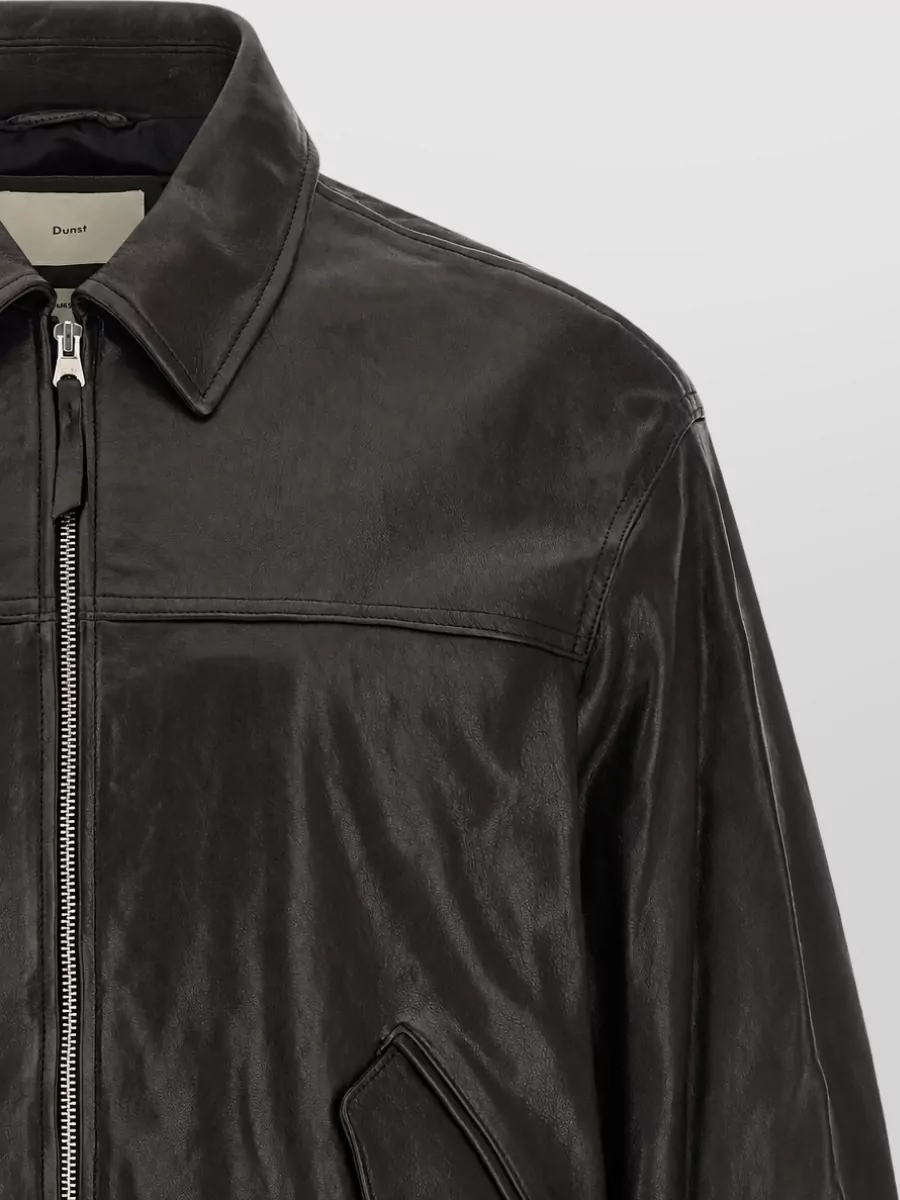 Dunst Leather Bomber Jacket