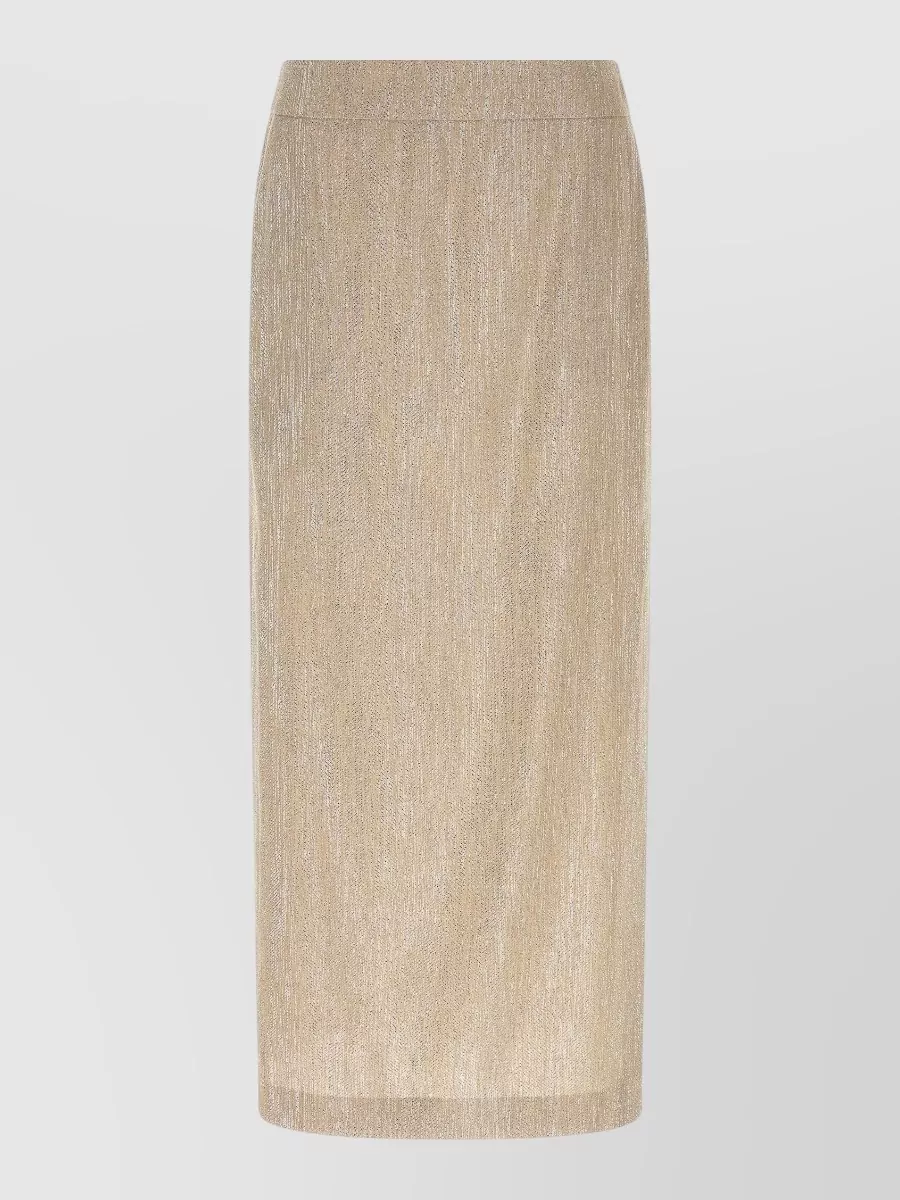 Peserico Lame Midi Pencil Skirt