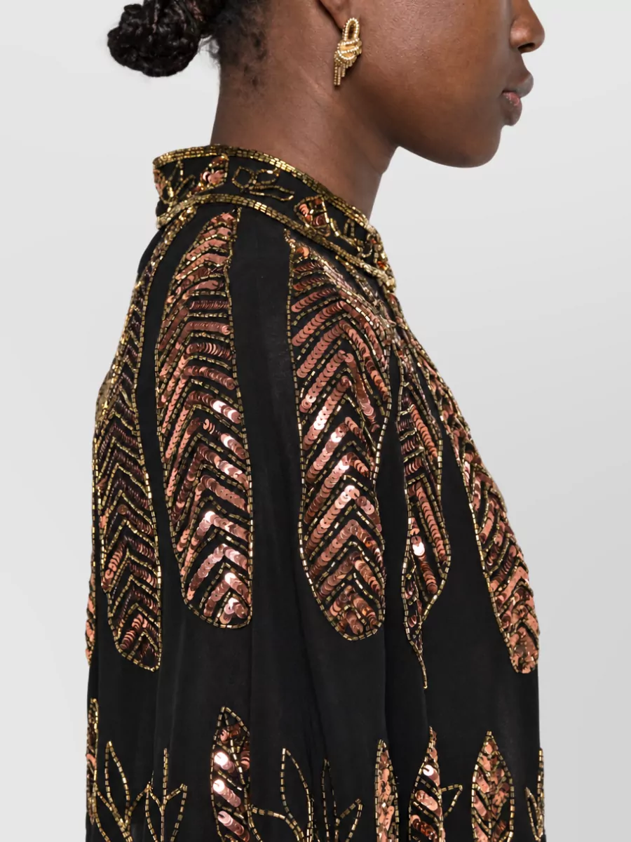 Forte Forte Sequined Sleeveless Cape