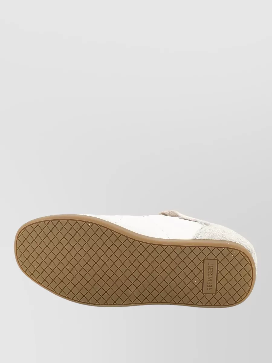 Represent Leather Chunky-Sole Lace-Up Sneakers