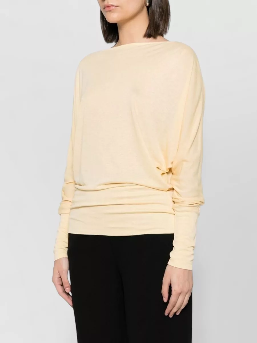 Totême Viscose Boat Neck Blouse
