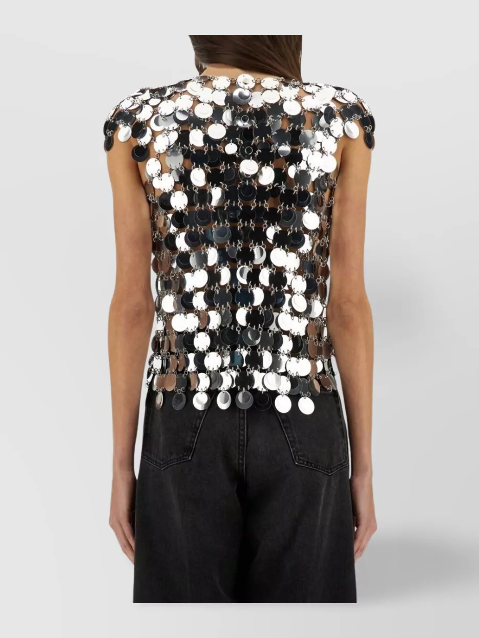 Paco Rabanne Metal Disc Blouse