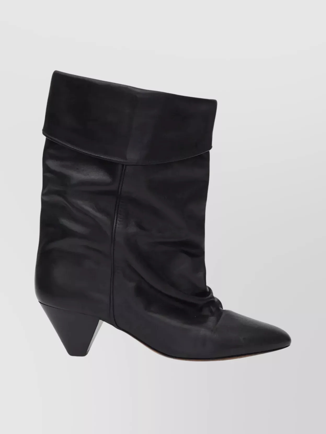 Isabel Marant Mid-Calf Pointed-Toe Calfskin Boots