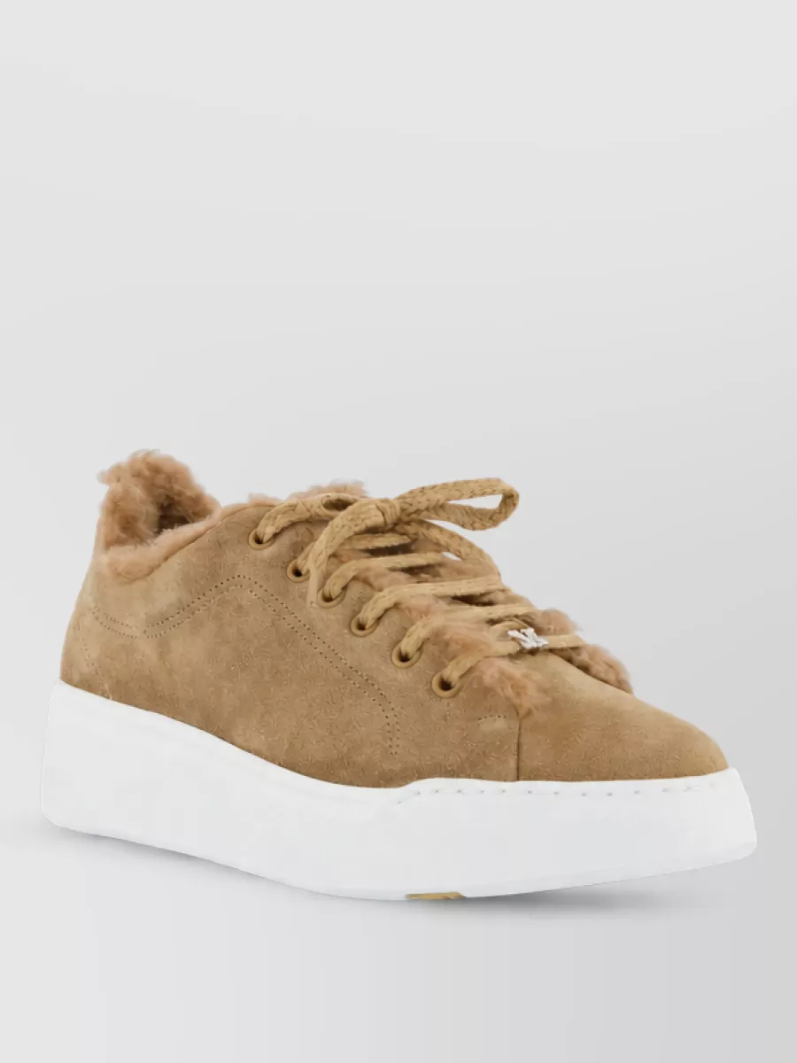 Max Mara leather low top sneakers
