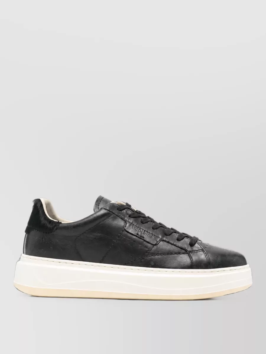 Woolrich Leather Panelled Lace-Up Sneakers