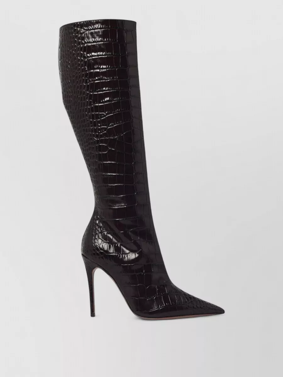 Paris Texas leather knee-high boots