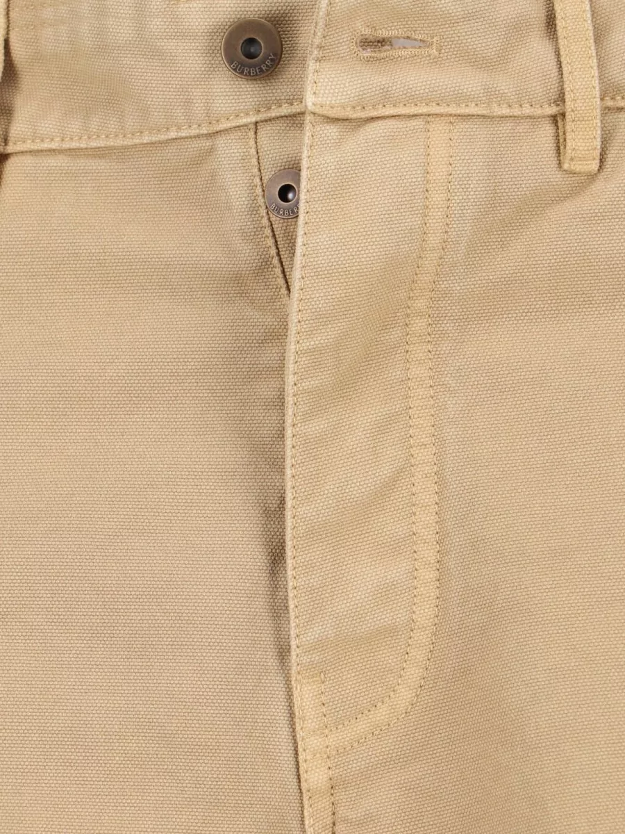 Burberry Cotton Wide-Leg Trousers