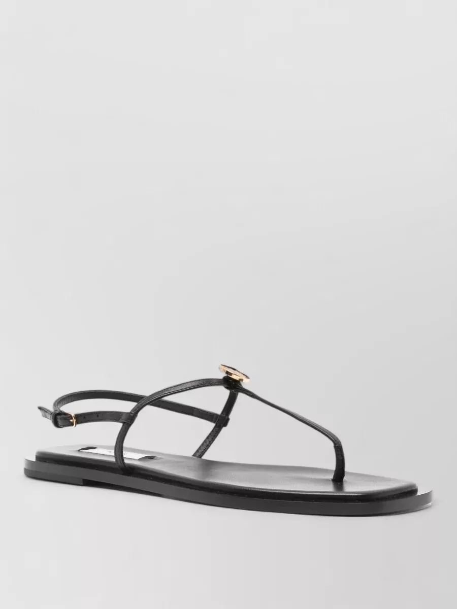 Totême Leather T-Strap Sandals