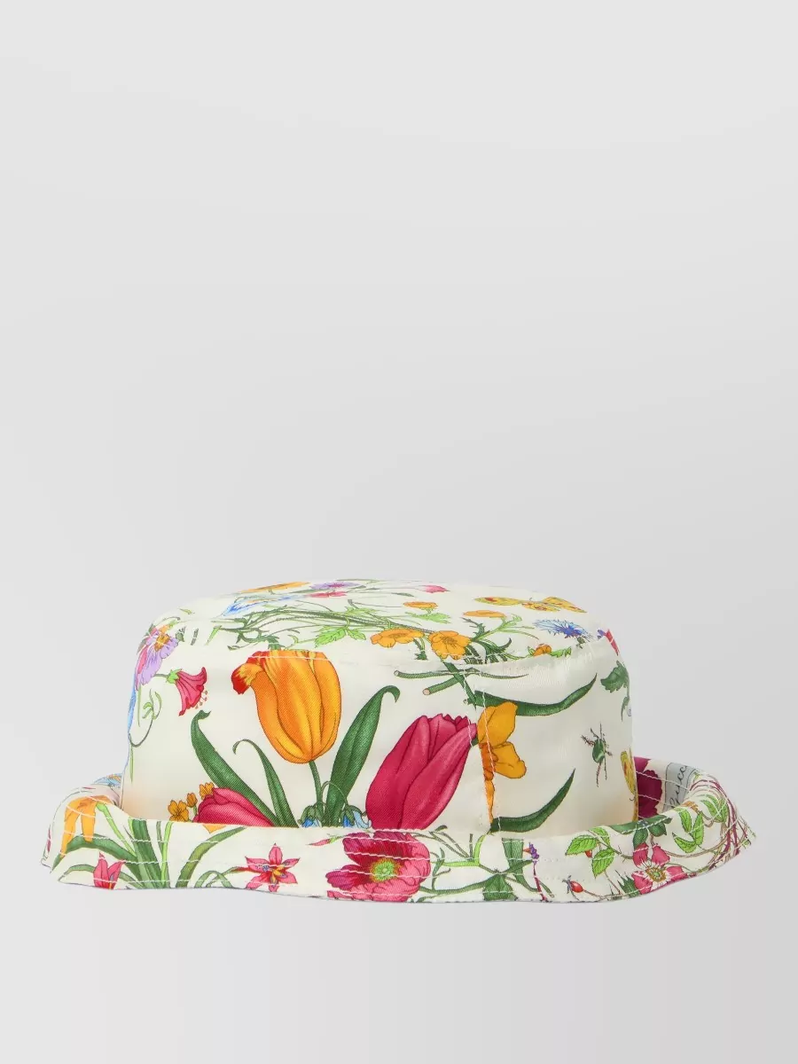 Gucci silk floral-print bucket hat