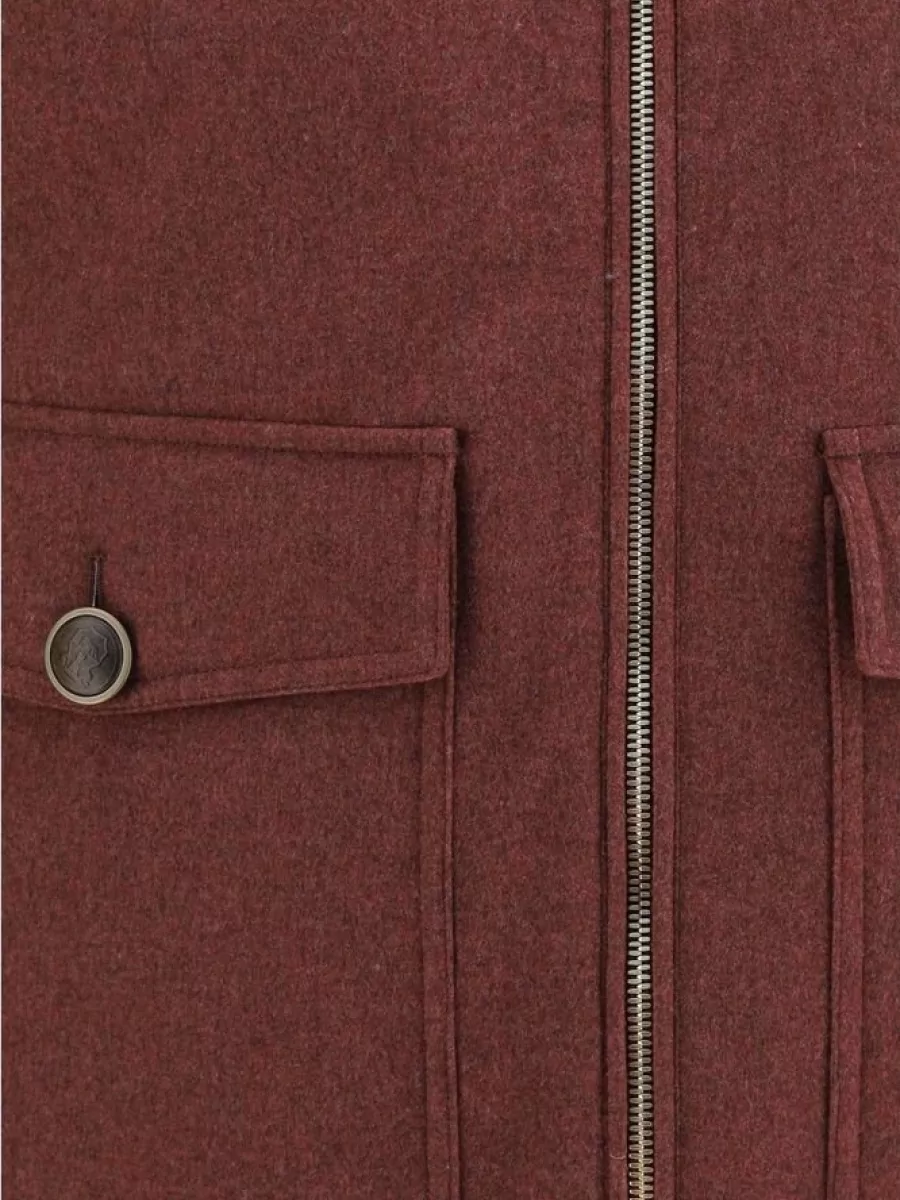 Brunello Cucinelli Wool Sleeveless Padded Coat