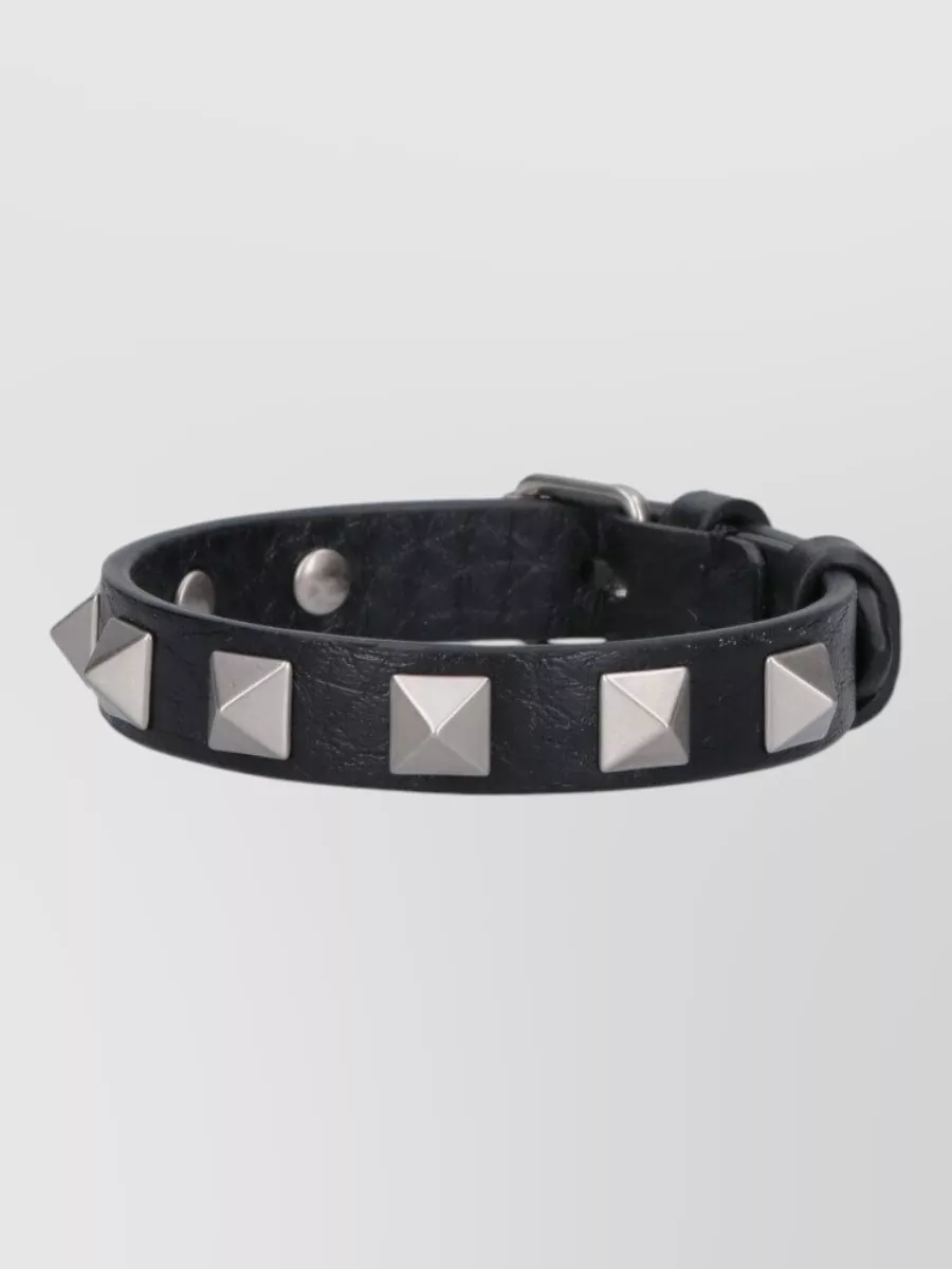 Valentino Garavani Leather Rockstud Bracelet