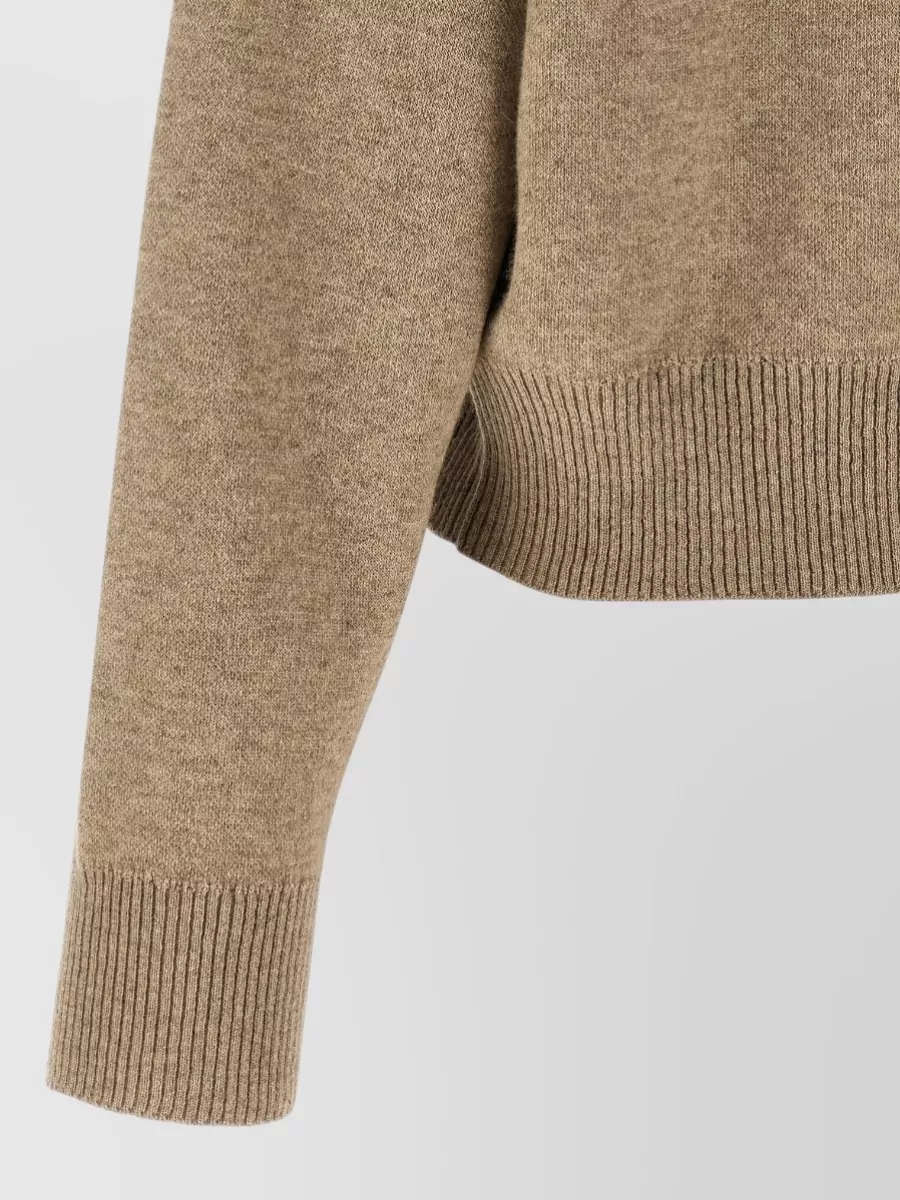 Brunello Cucinelli Wool Cropped Zip-Up Cardigan