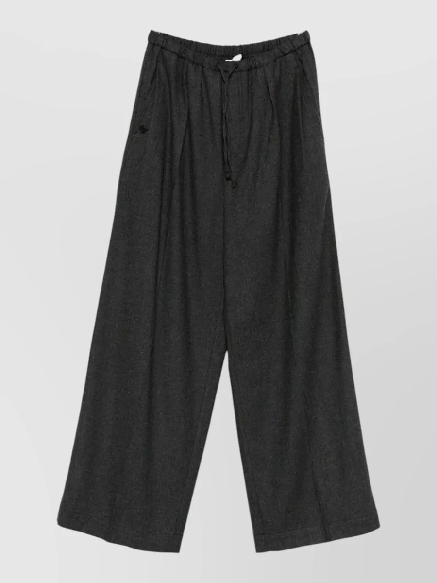 Closed Wool Wide-Leg Trousers