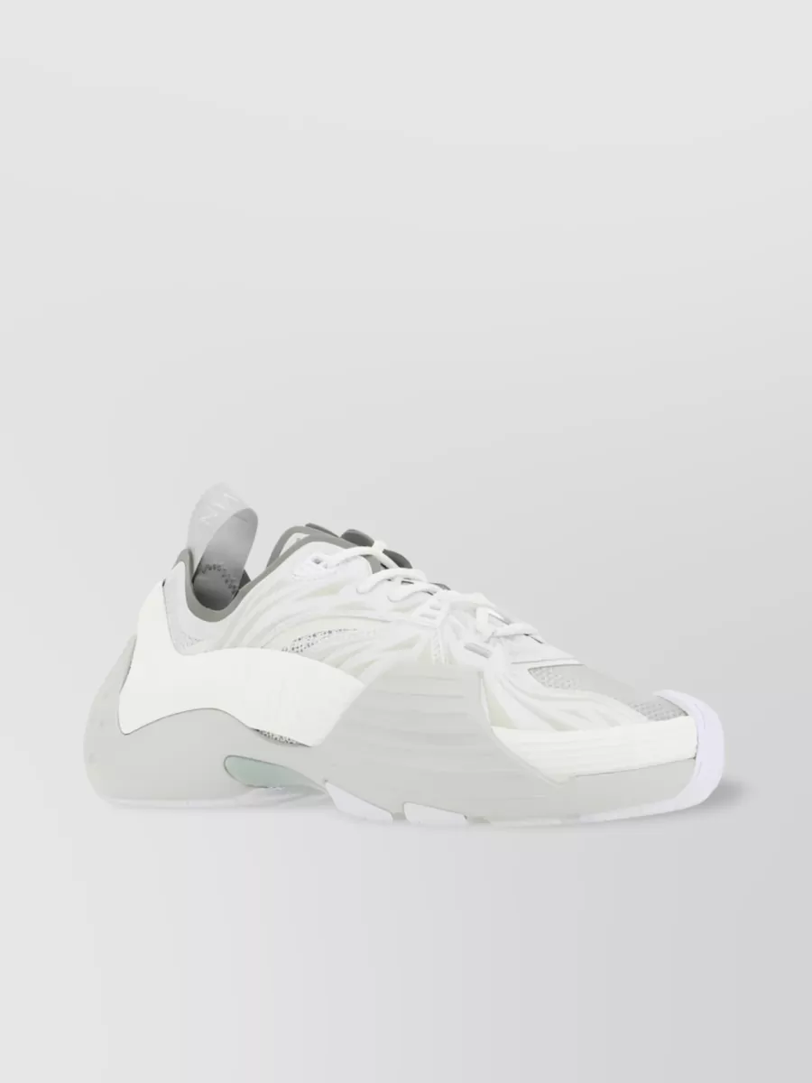 Shop Lanvin Flash-x Mesh Low-top Sneakers In White