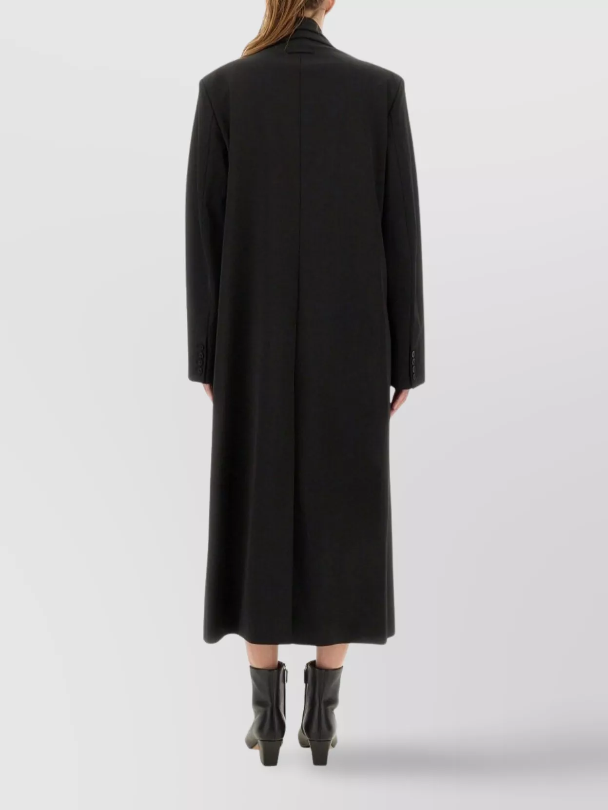 Jean Paul Gaultier Long Length Notch Lapel Coat With Side Pockets