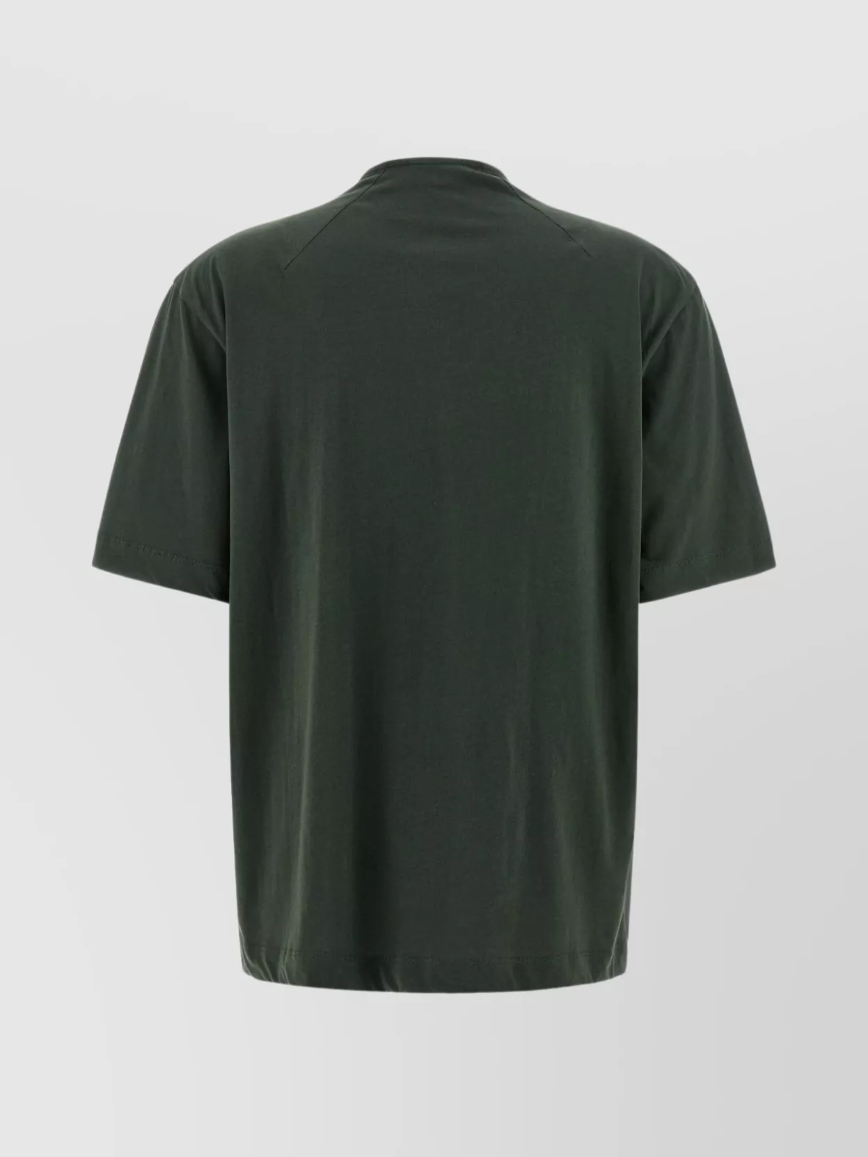 Dries Van Noten Bow Detail Crew Neck Short Sleeve Top In Green