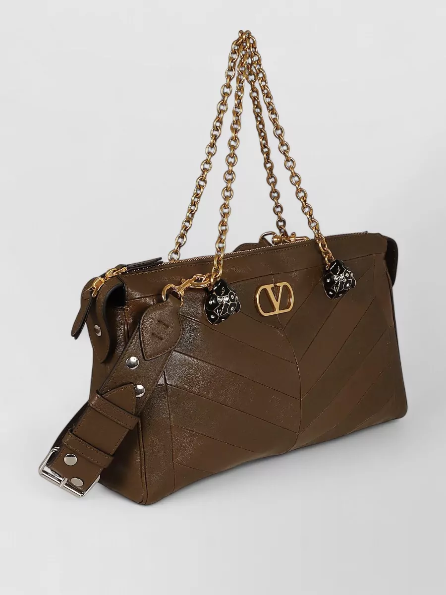 Valentino Garavani Panthea Medium Leather Tote Bag
