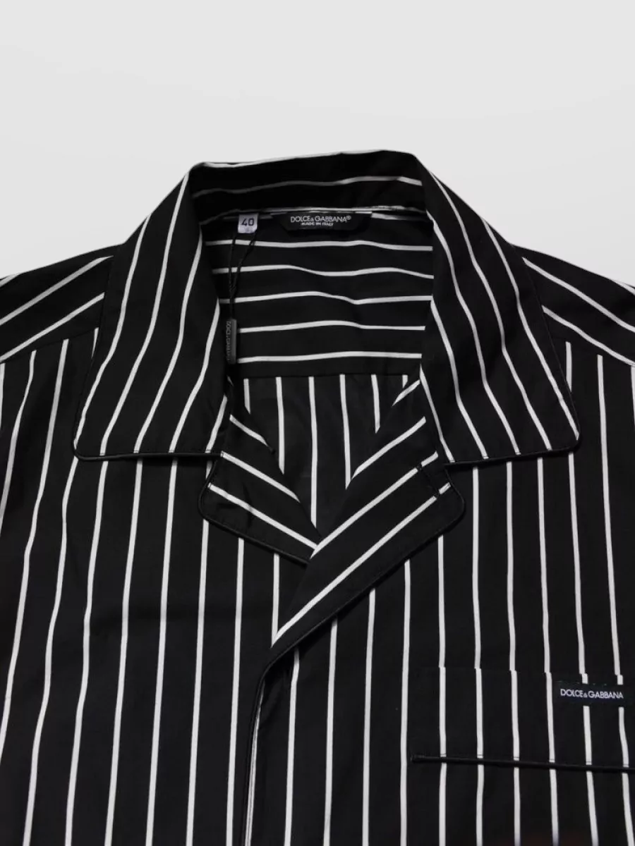 Dolce&Gabbana Cotton Striped Pajama Set