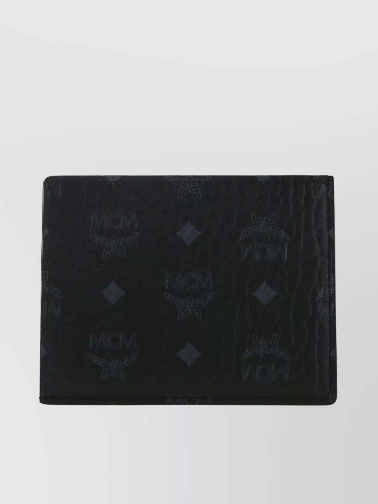 Shop Mcm Fabric Cardholder Featuring Leather Inserts In Black