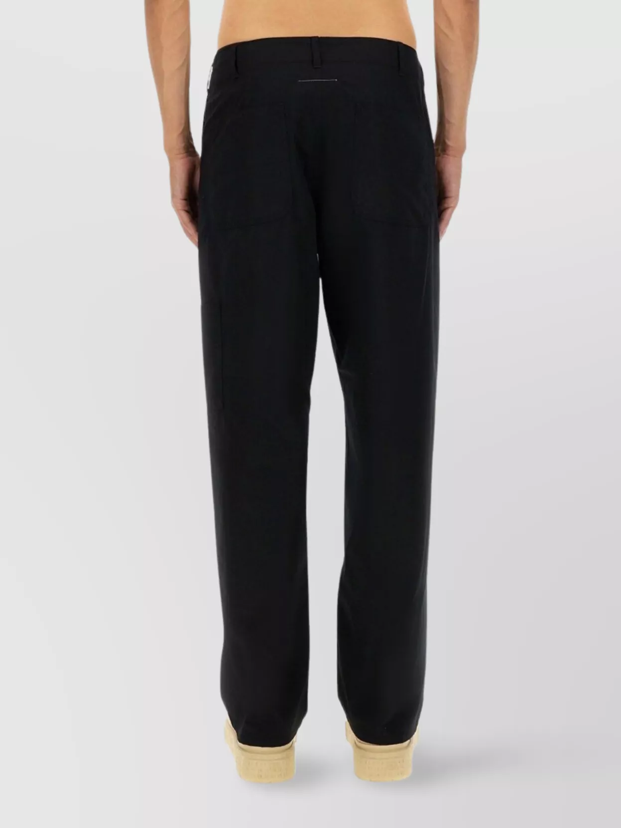 Mm6 Maison Margiela Trousers With Back Pockets And Belt Loops
