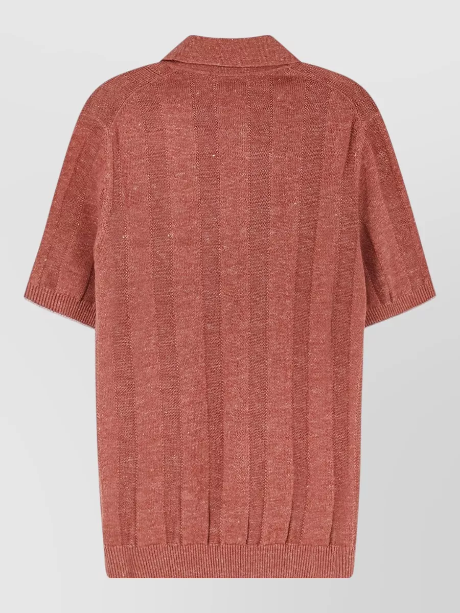 Brunello Cucinelli Ribbed Polo Shirt