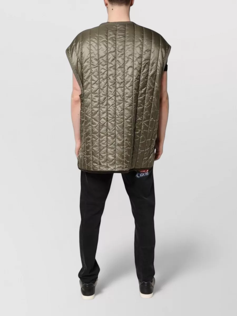 Dolce&Gabbana Quilted Sleeveless V-Neck Padded Vest
