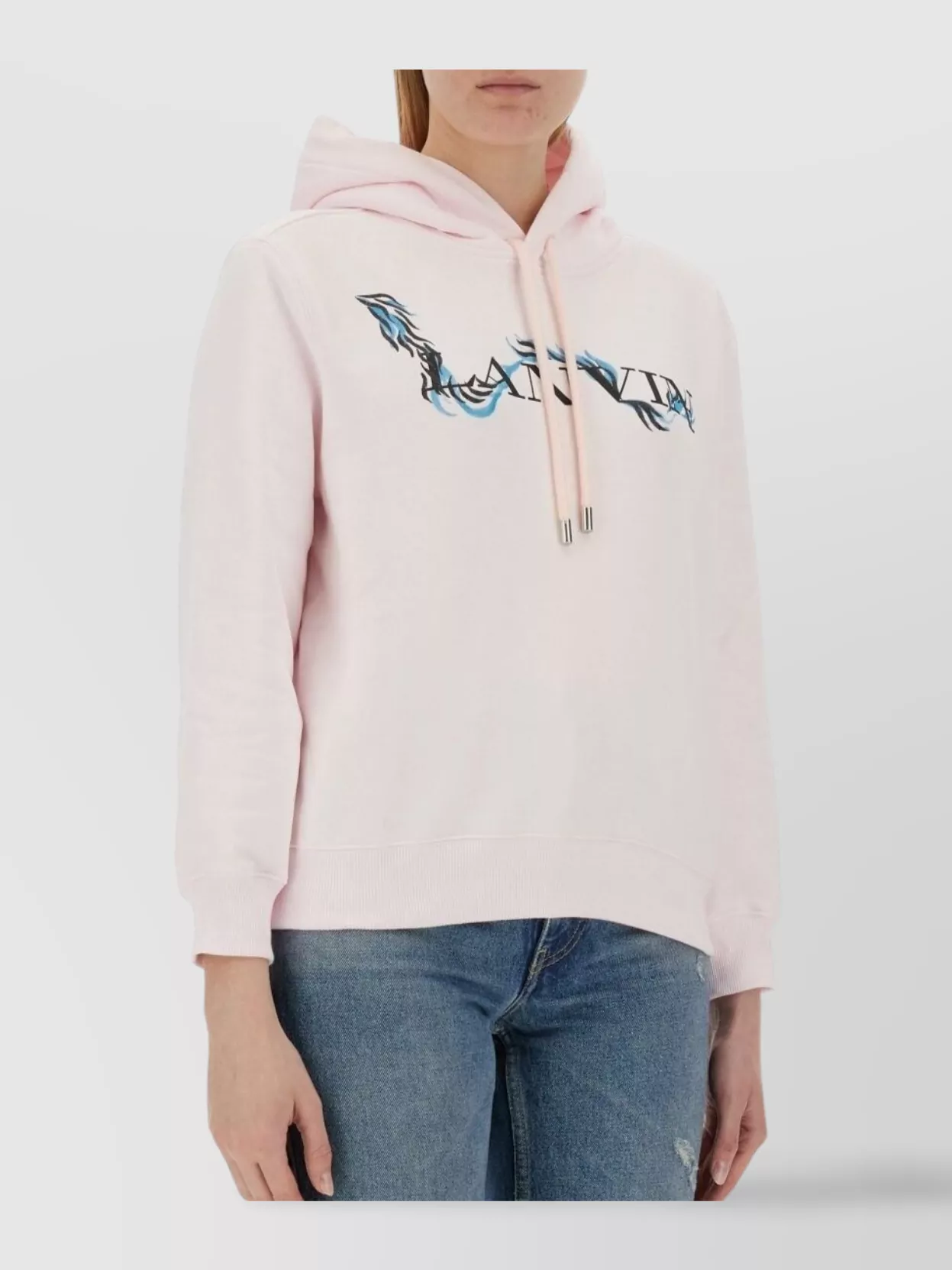 Lanvin Hooded Sweatshirt Drawstring Ribbed Cuffs