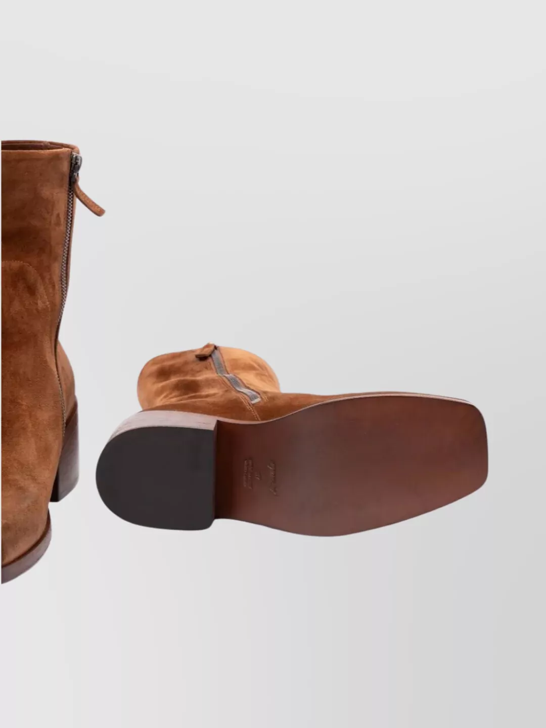 Marsèll Suede Block Heel Ankle Boots In Brown