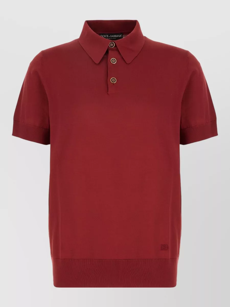 Dolce&Gabbana silk polo shirt
