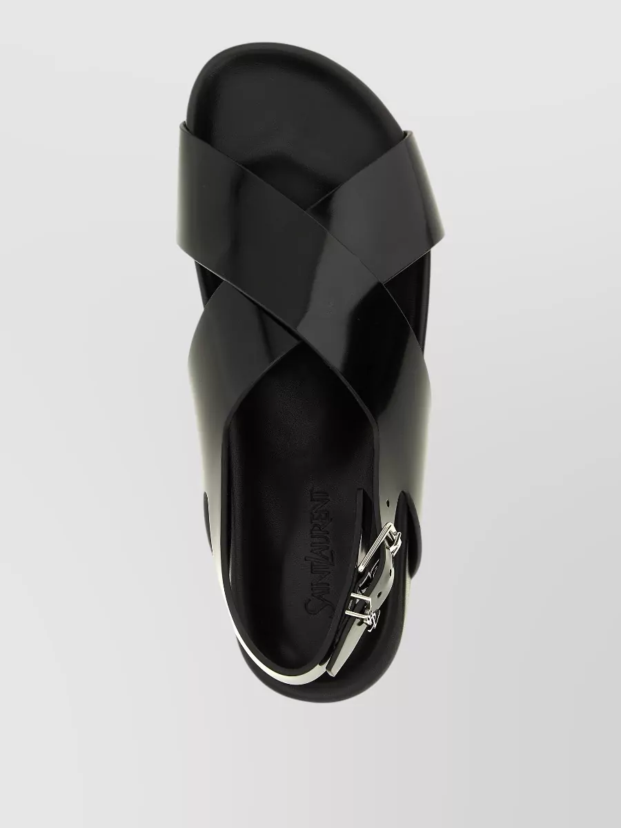 Saint Laurent Leather Helios Sandals