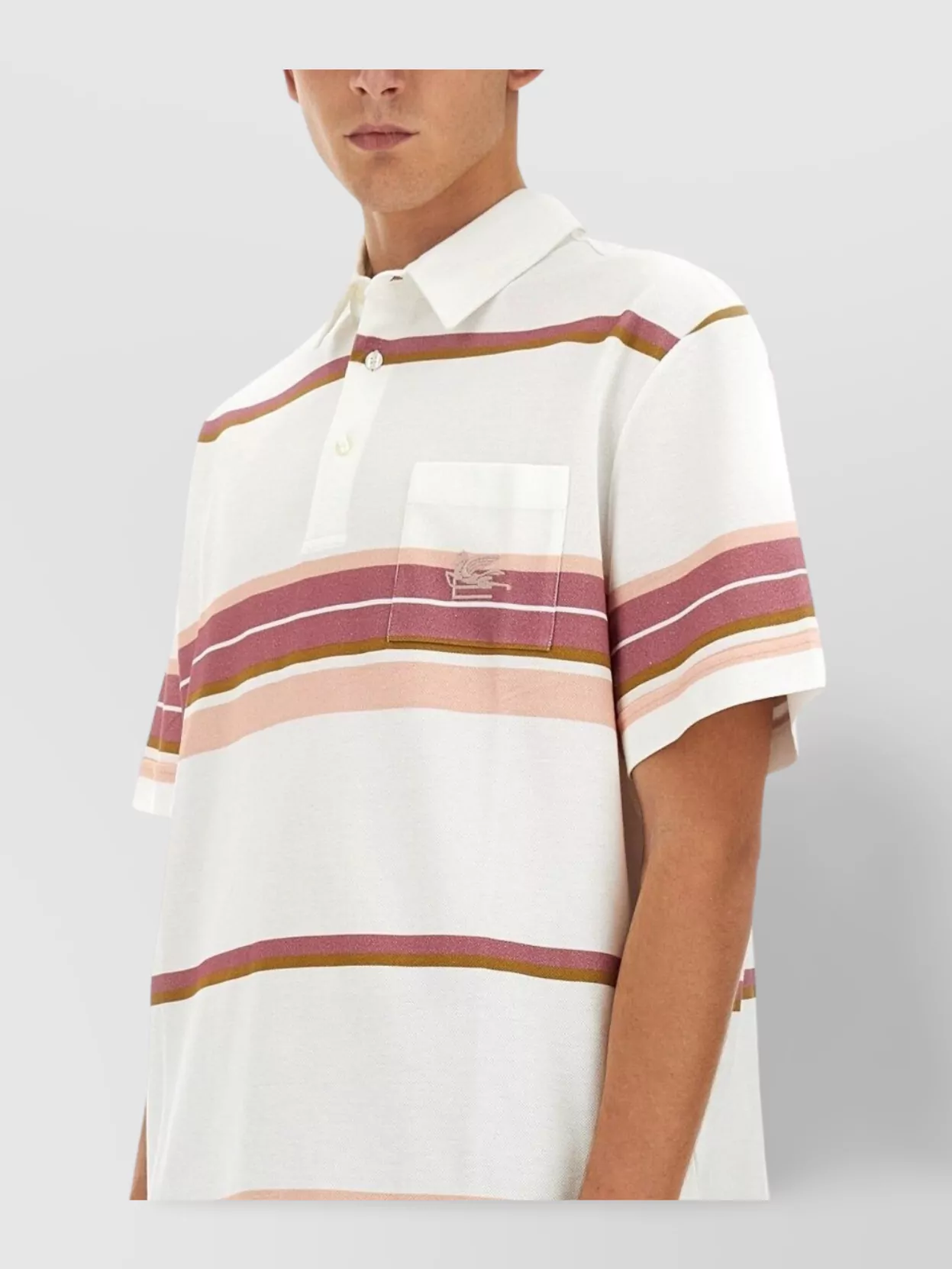 Etro Pegasus Embroidered Polo Shirt