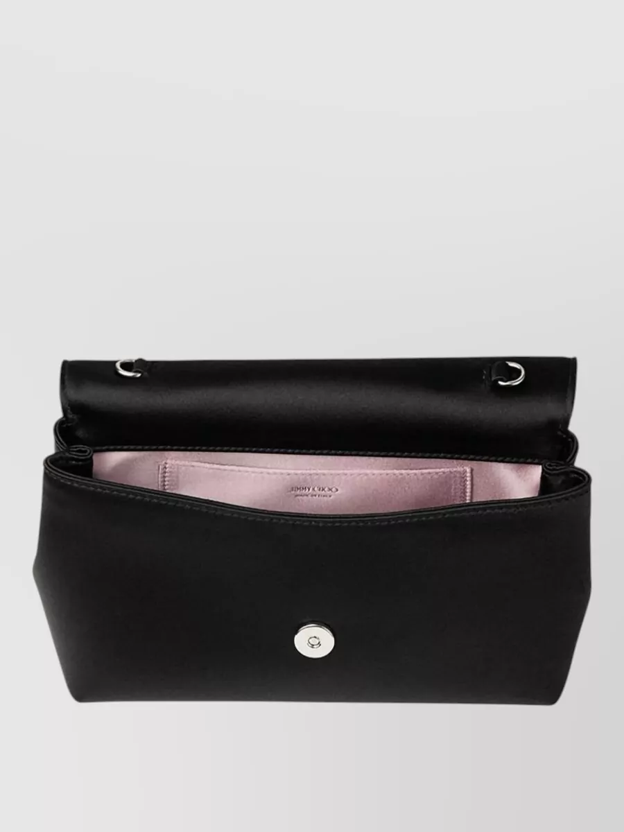 Jimmy Choo Mini Bow Clutch Bag Chain Strap