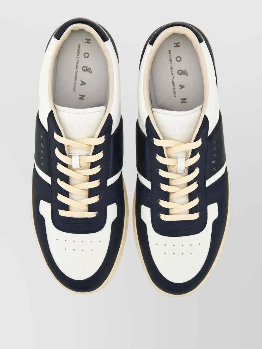 Hogan Leather Lace-Up Sneakers