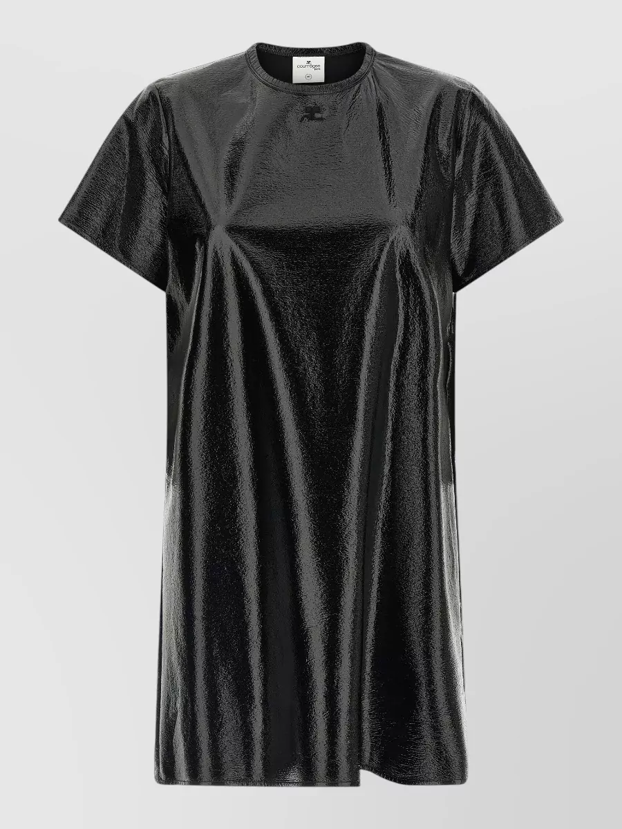 Courrèges Coated vinyl mini dress