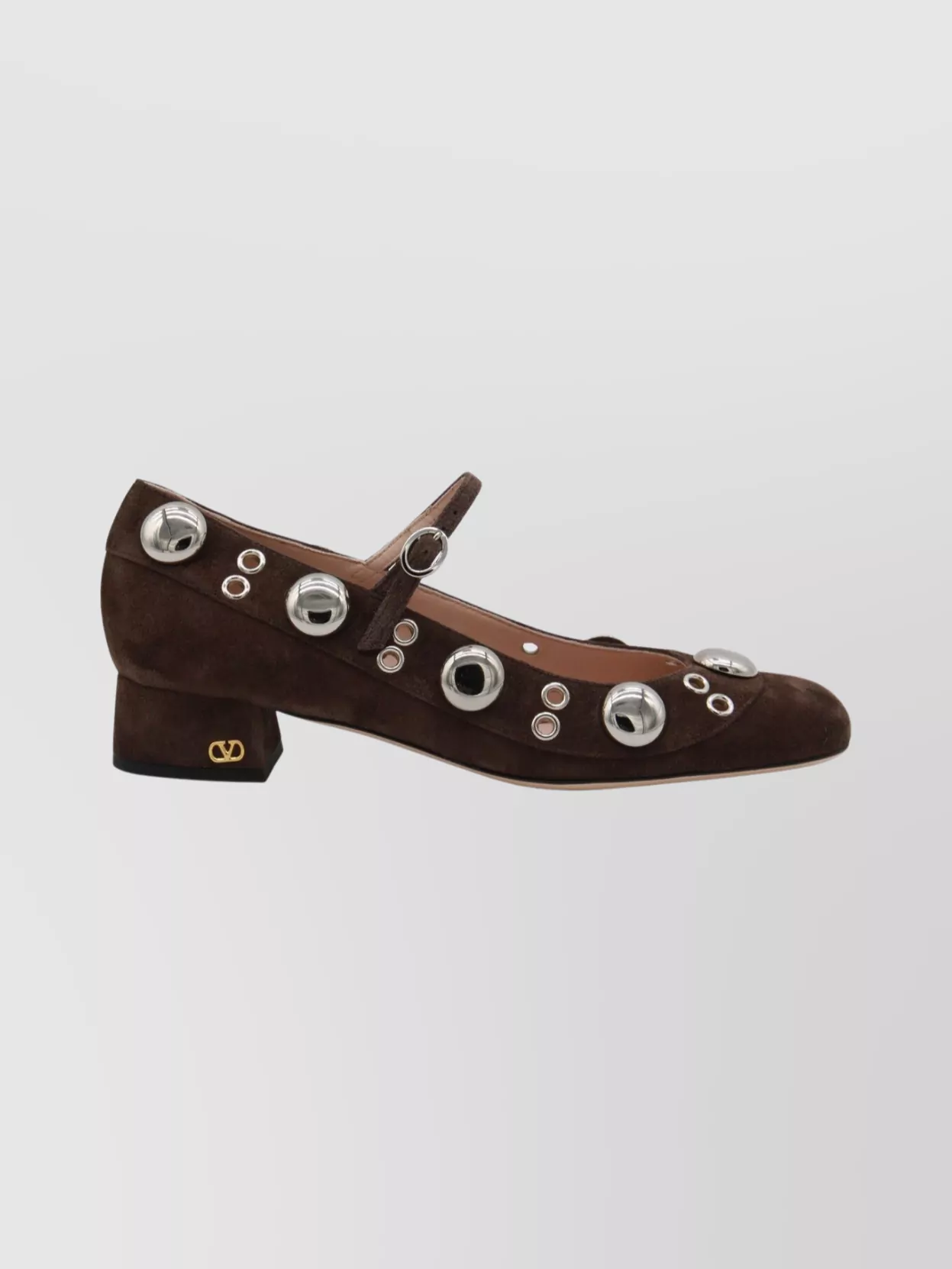 Valentino Garavani Stylish Block Heel Round Toe Pumps
