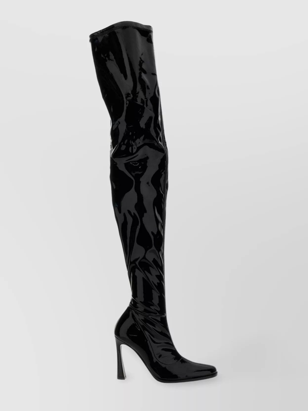 Magda Butrym Glossy Over-the-knee Pointed Stiletto Boots In Black