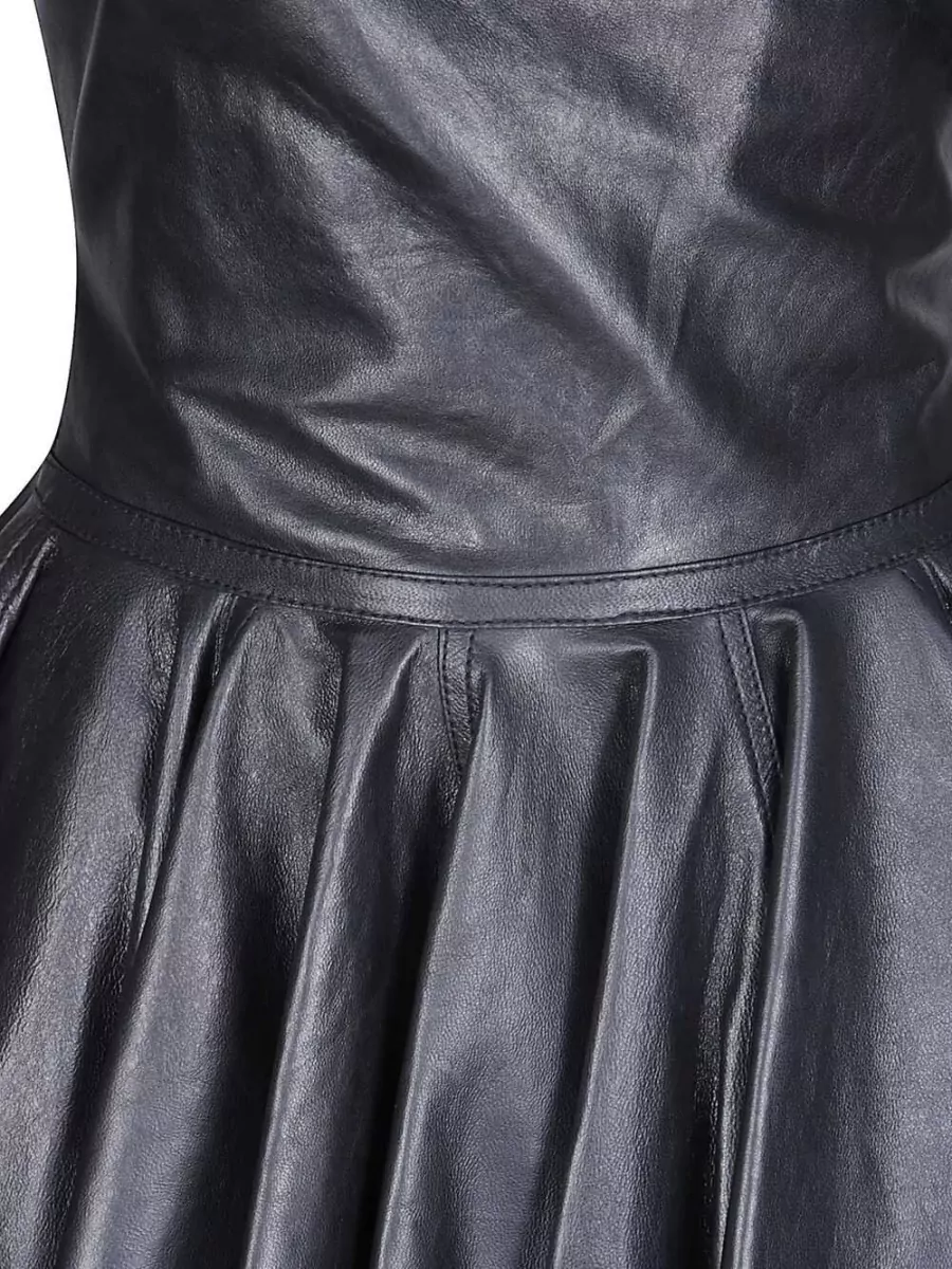 Haikure Leather mini dress
