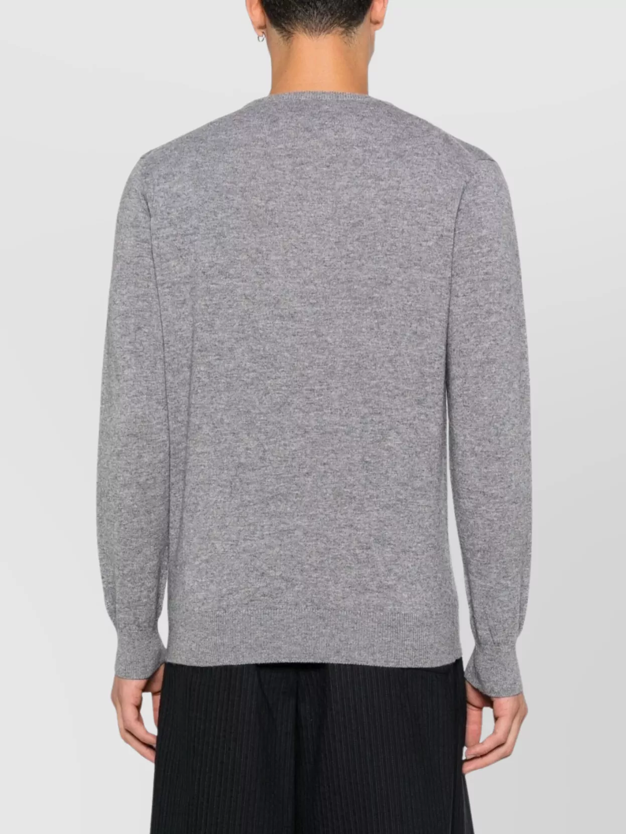 Mc2 Saint Barth Crew Neck Long Sleeve Ribbed Sweater