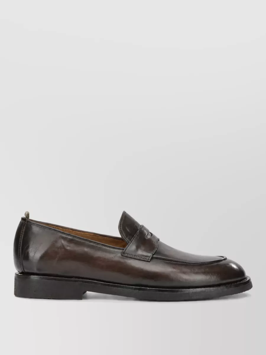 Officine Creative Leather Opera Flexi 101 Monk Shoes