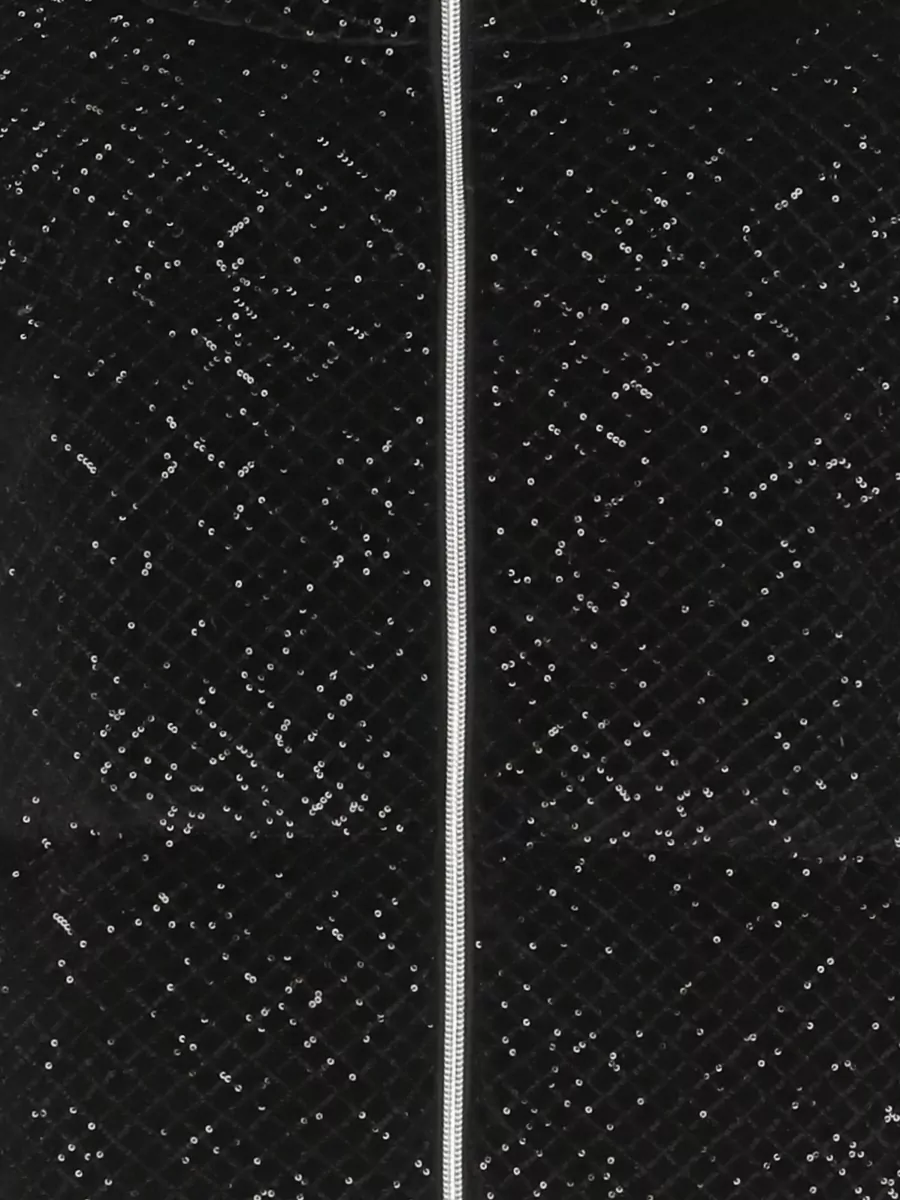 Herno Sequin Pattern Quilted Velvet Down Jacket